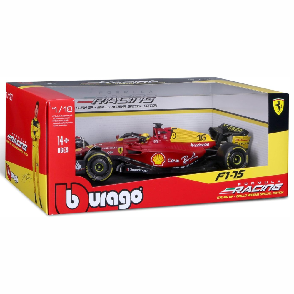Miniatura 1:18 Scuderia Ferrari F1-75th Edição Especial (2022) - 34,5cm