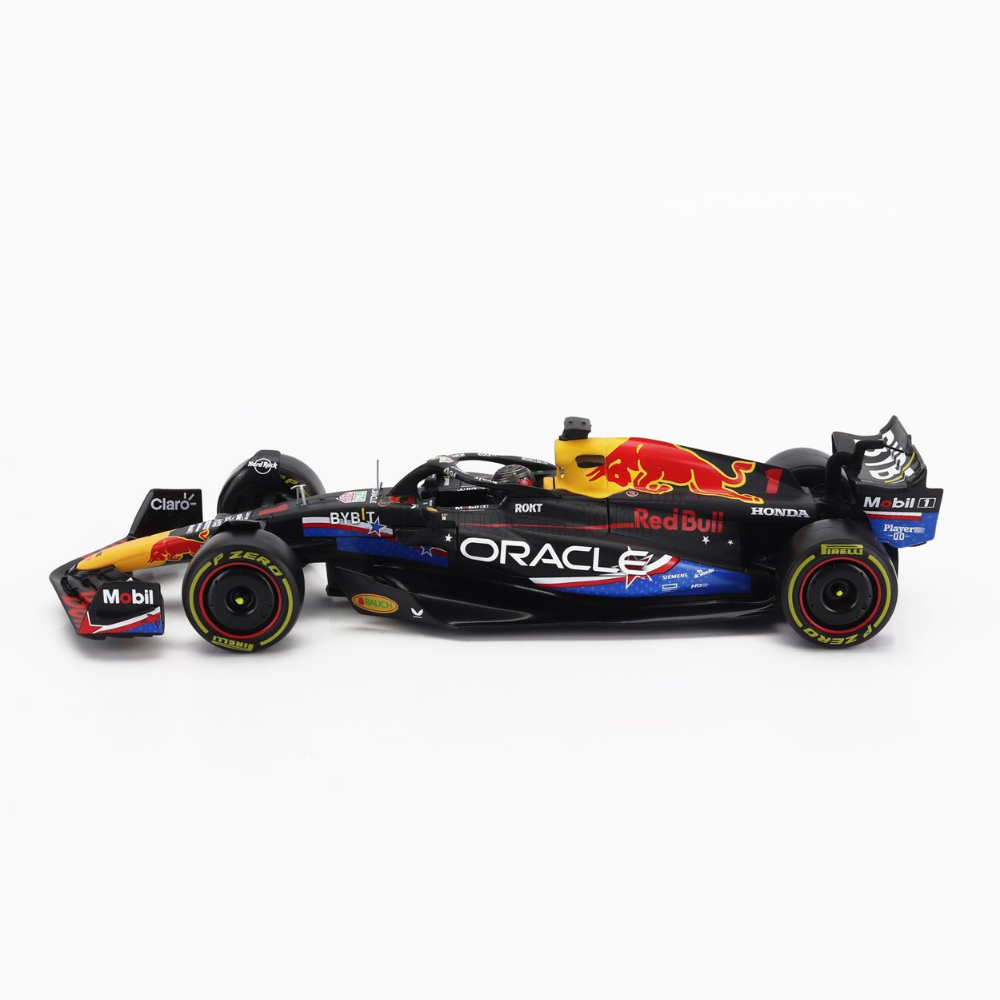 Miniatura 1:24 Red Bull Racing RB19 GP dos Estados unidos (2023) - 24cm