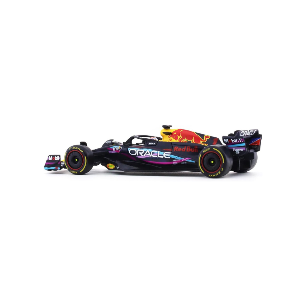 Miniatura 1:43 Red Bull Racing RB19 Edição Miami (2023) - 13cm