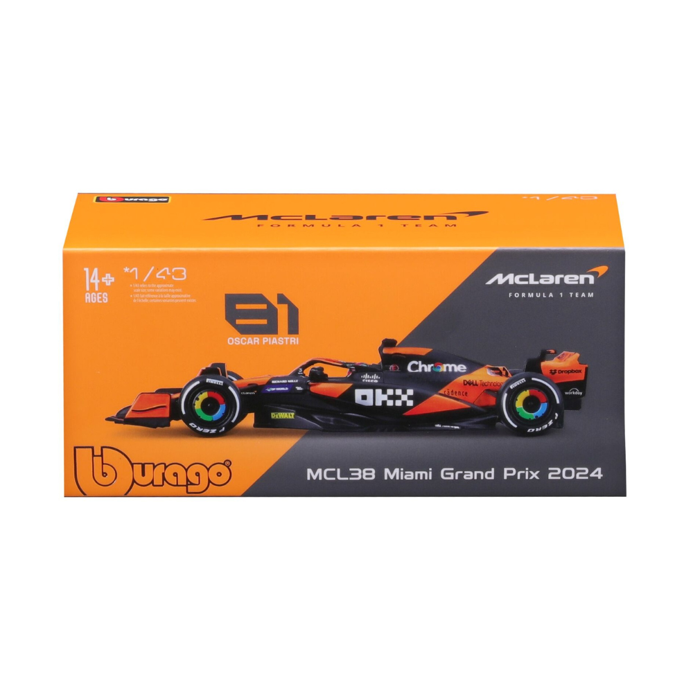 Miniatura 1:43 Mclaren MCL38 (2024) - 13cm