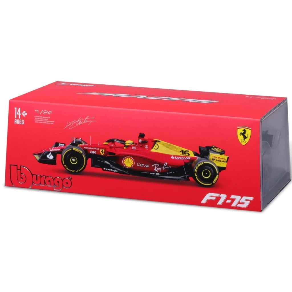 Miniatura 1:24 Scuderia Ferrari F1-75th Edição Especial (2022) - 24cm