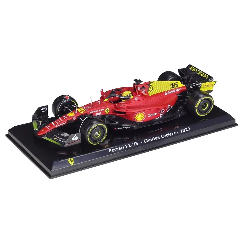 Miniatura 1:24 Scuderia Ferrari F1-75th Edição Especial (2022) - 24cm