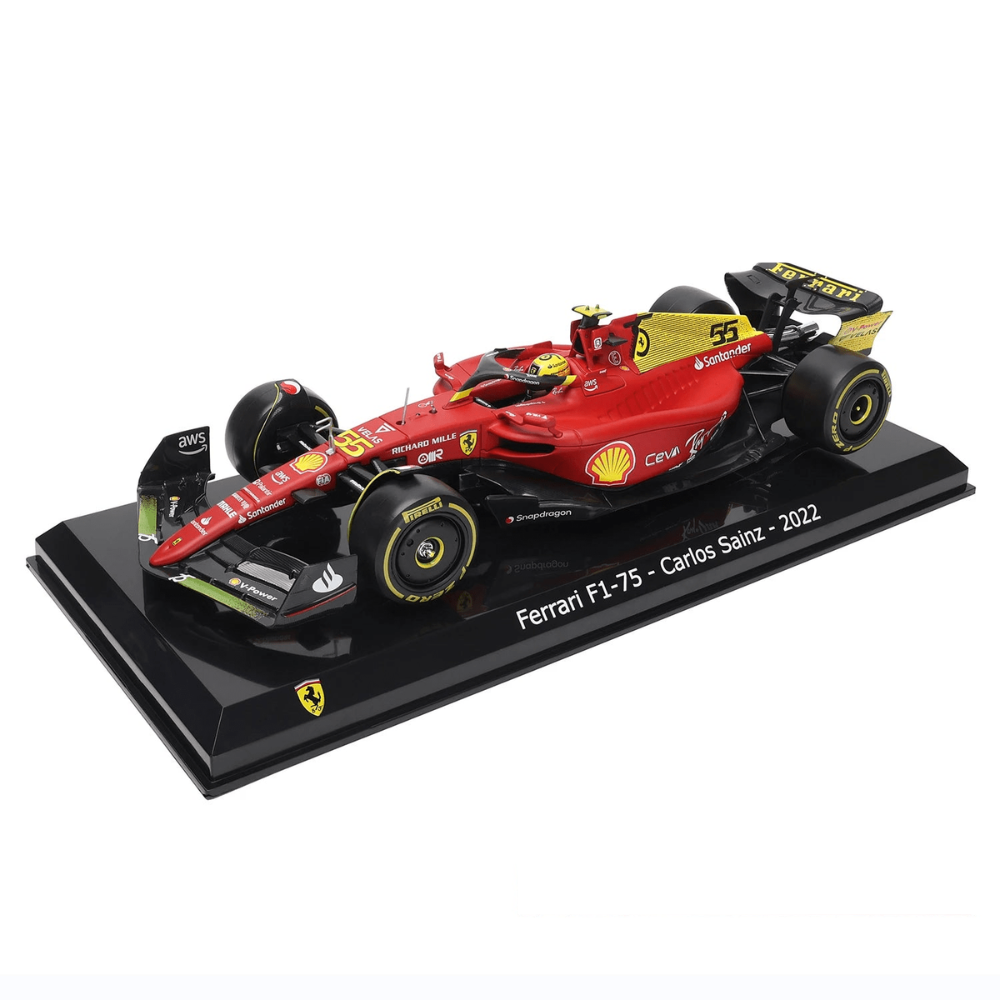 Miniatura 1:24 Scuderia Ferrari F1-75th Edição Especial (2022) - 24cm