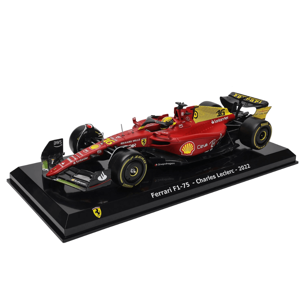 Miniatura 1:24 Scuderia Ferrari F1-75th Edição Especial (2022) - 24cm