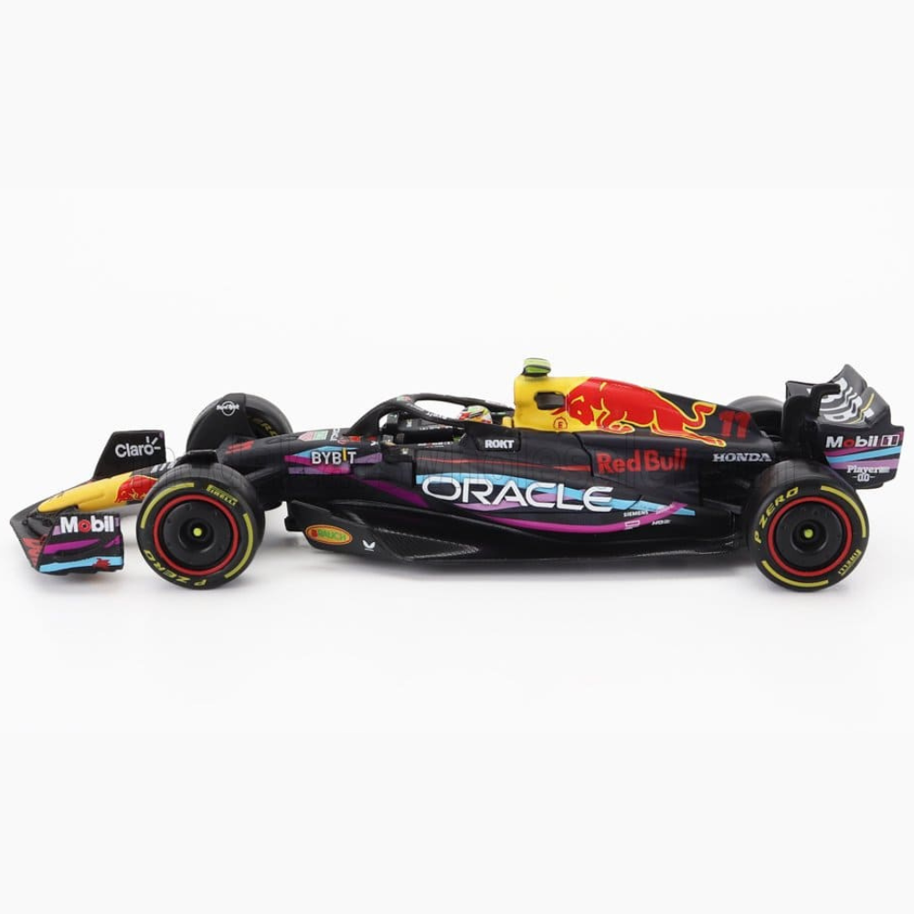 Miniatura 1:18 Red Bull Racing RB19 Edição Miami (2023) - 34,5cm