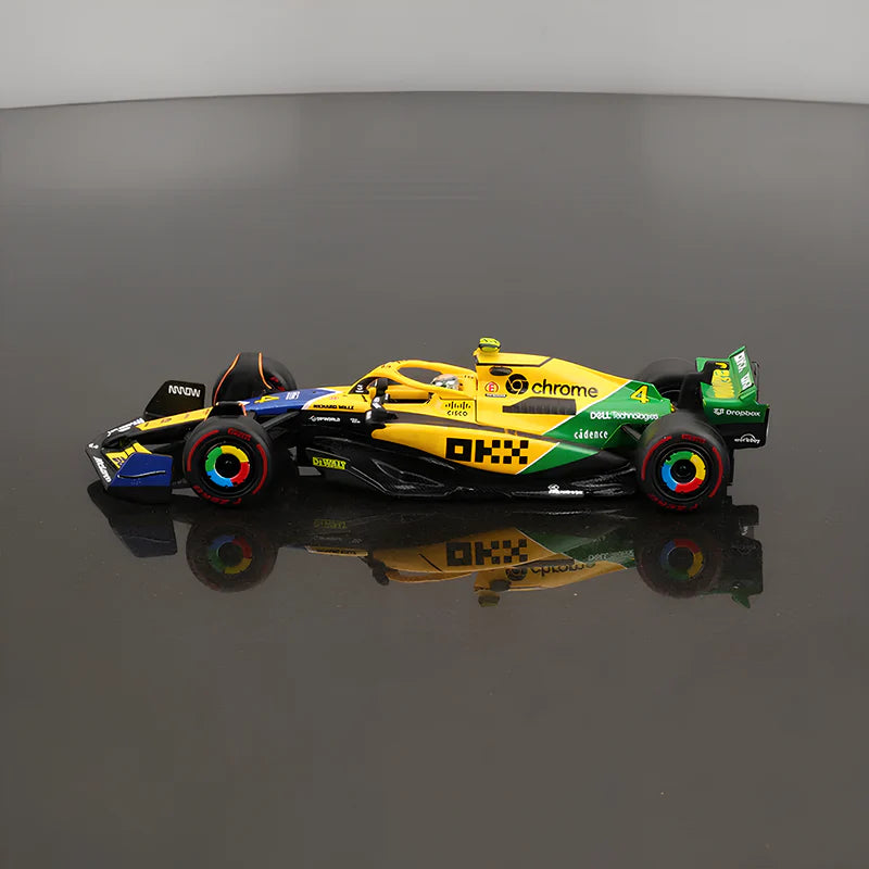 Miniatura 1:43 Mclaren MCL38 Senna Tribute (2024) - 13cm