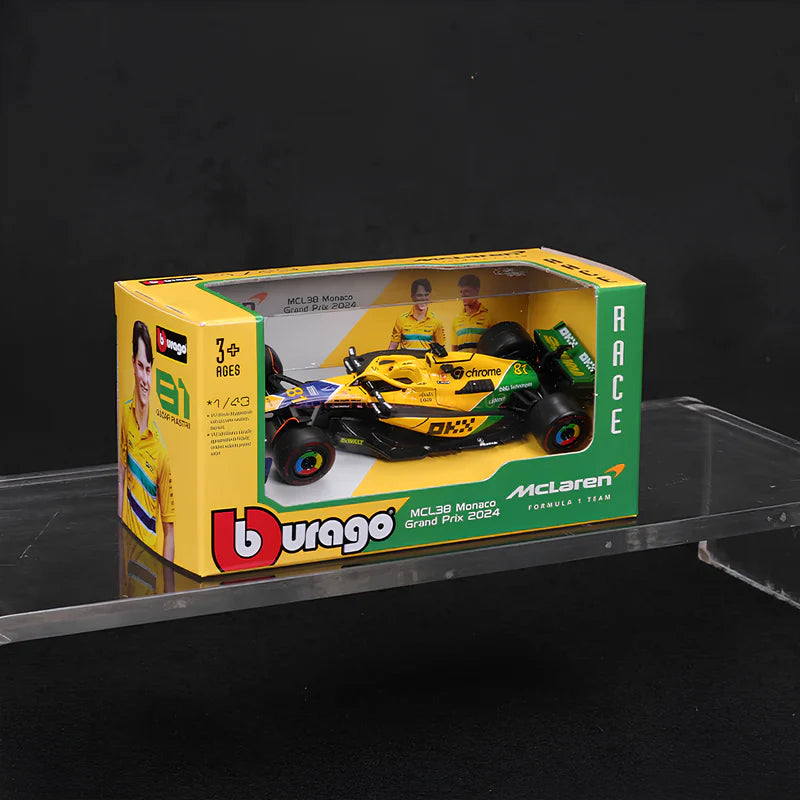 Miniatura 1:43 Mclaren MCL38 Senna Tribute (2024) - 13cm