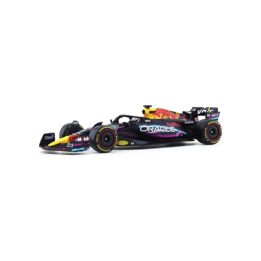 Miniatura 1:43 Red Bull Racing RB19 Edição Miami (2023) - 13cm