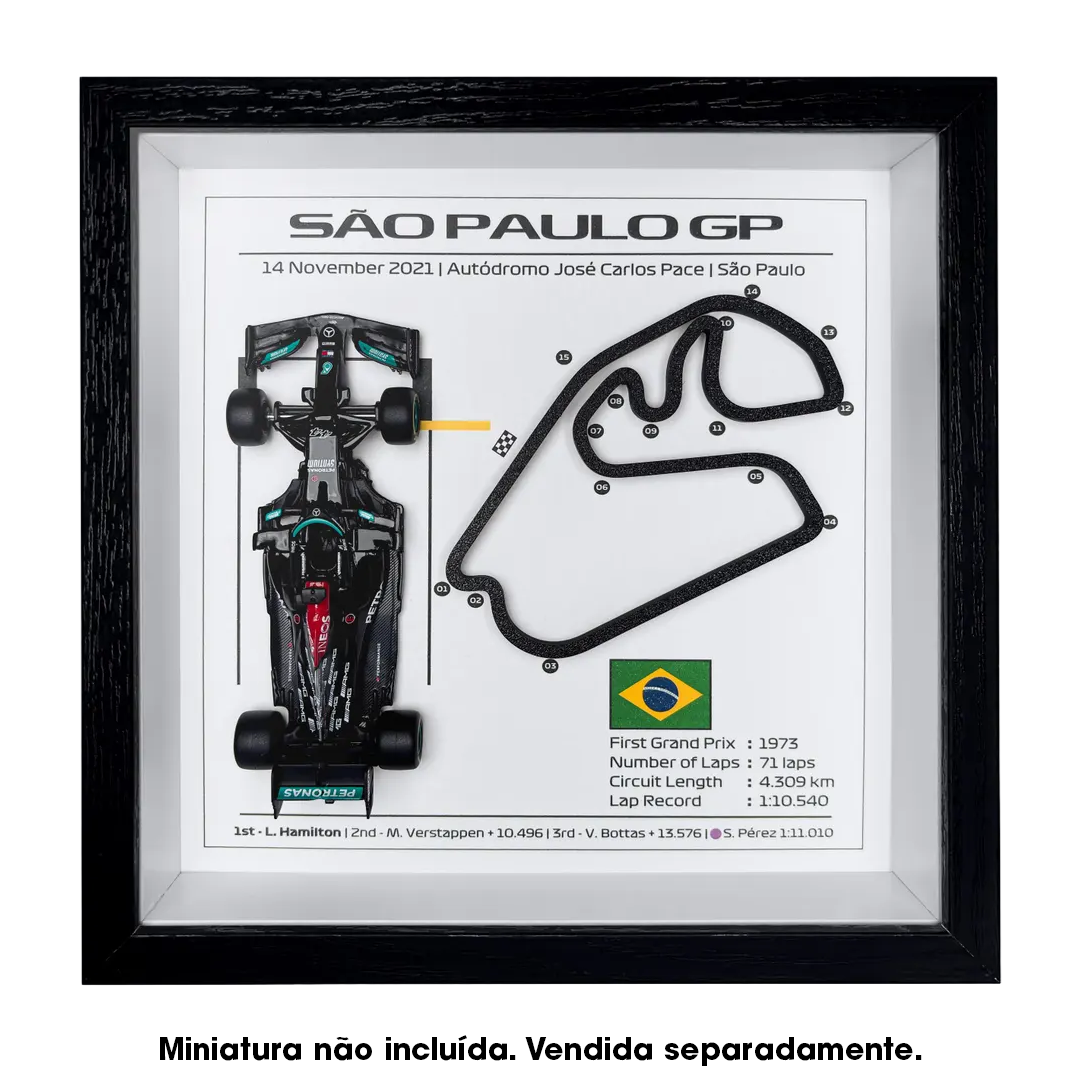 Quadro Miniatura F1 Premium - Edição Limitada