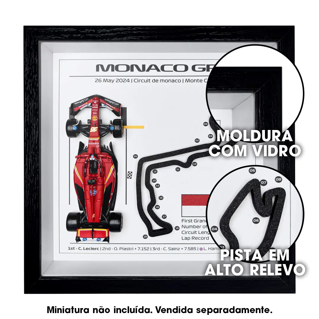 Quadro Miniatura F1 Premium - Edição Limitada