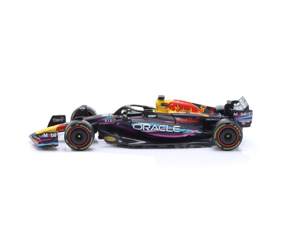 Miniatura 1:43 Red Bull Racing RB19 Edição Miami (2023) - 13cm